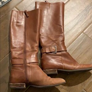 Nine West brown leather boots
